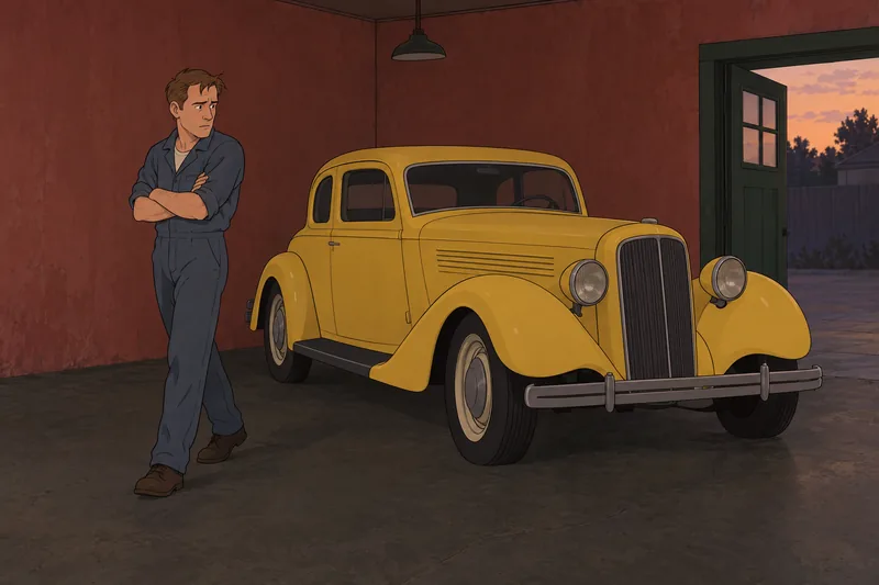 cuestionario sobre el: Wilson revisa el coche amarillo.