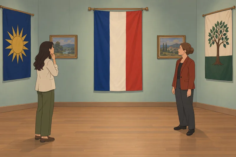 Quiz de banderas muestra un viajero curioso.