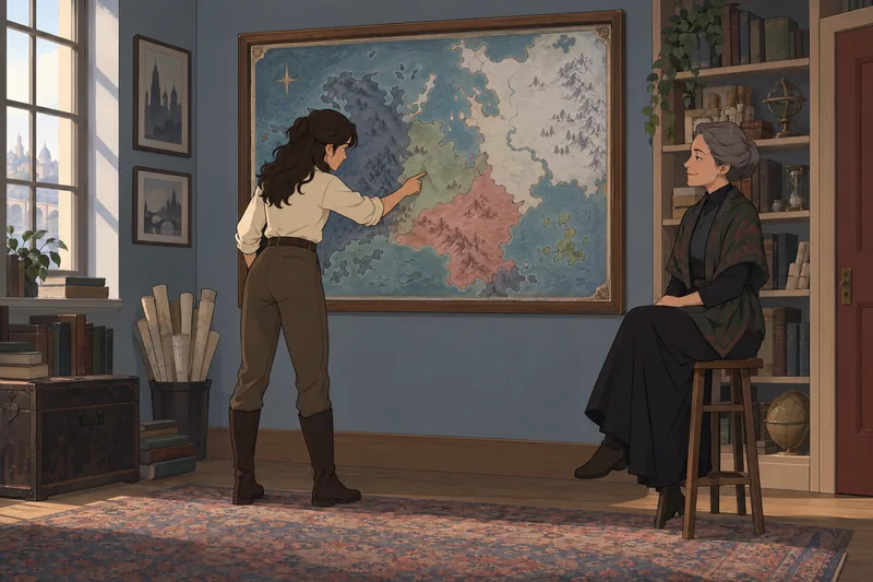 Grishaverse Quiz shows a reader studying a map.
