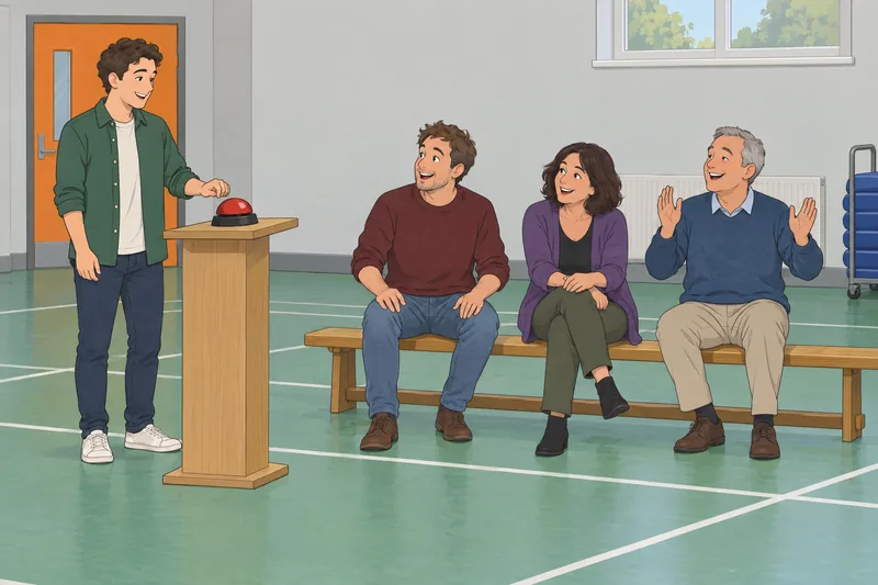 El juego de preguntas gira entre amigos.