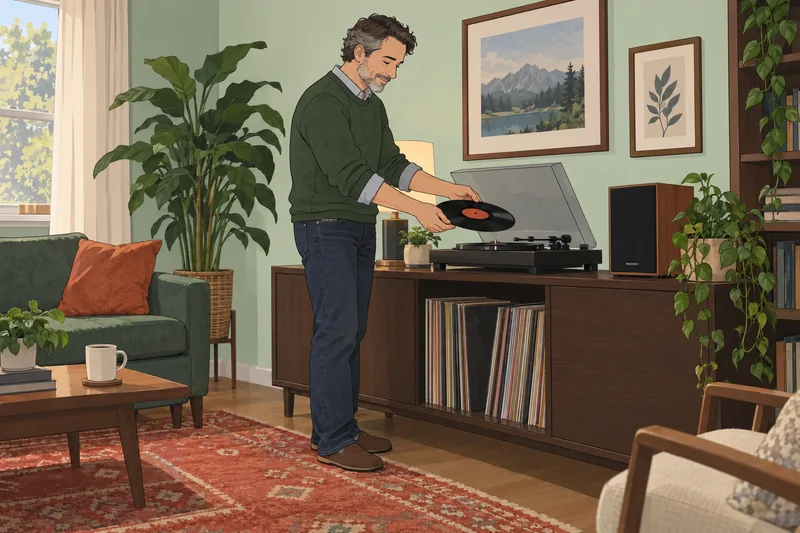 Guess My Age through a vinyl record ritual.