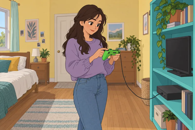 Quiz para adivinar mediante un mando de juego.