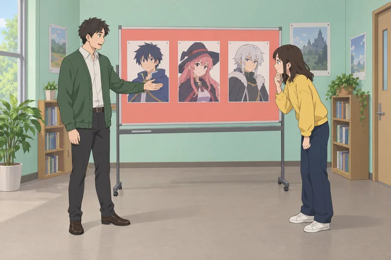 Guess the Anime recognition cards in class.