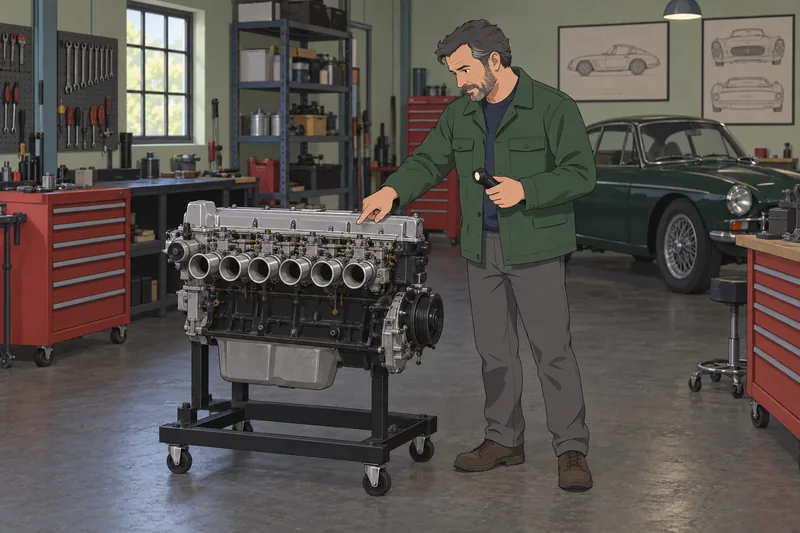 Guess the Car quiz scene in a workshop.