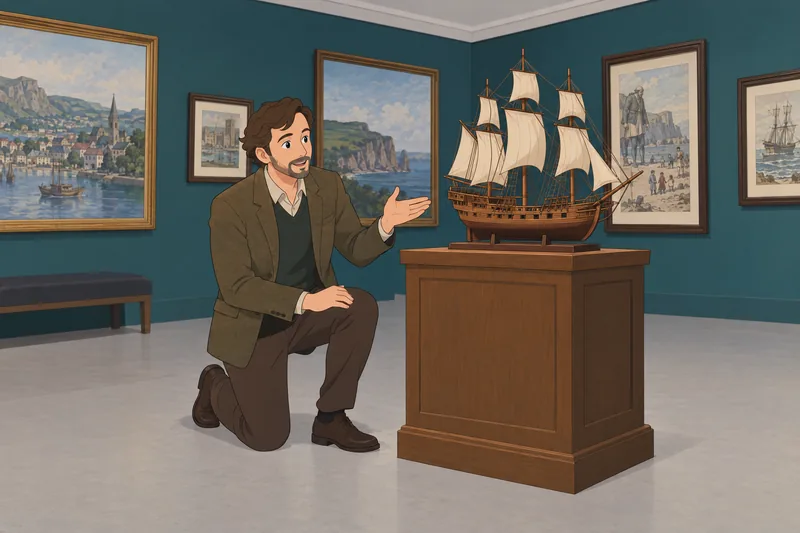 cuestionario sobre Gulliver junto a un barco.