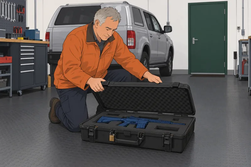 Gun Quiz depicts a secure storage check.