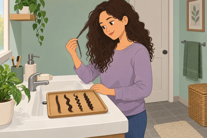 Este cuestionario sobre el cabello muestra una onda.