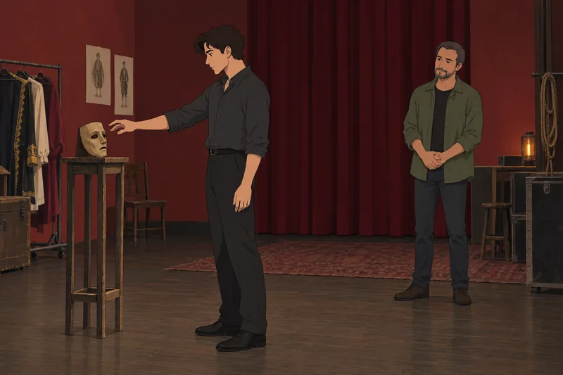 Hamlet Act 3 clues behind the stage.