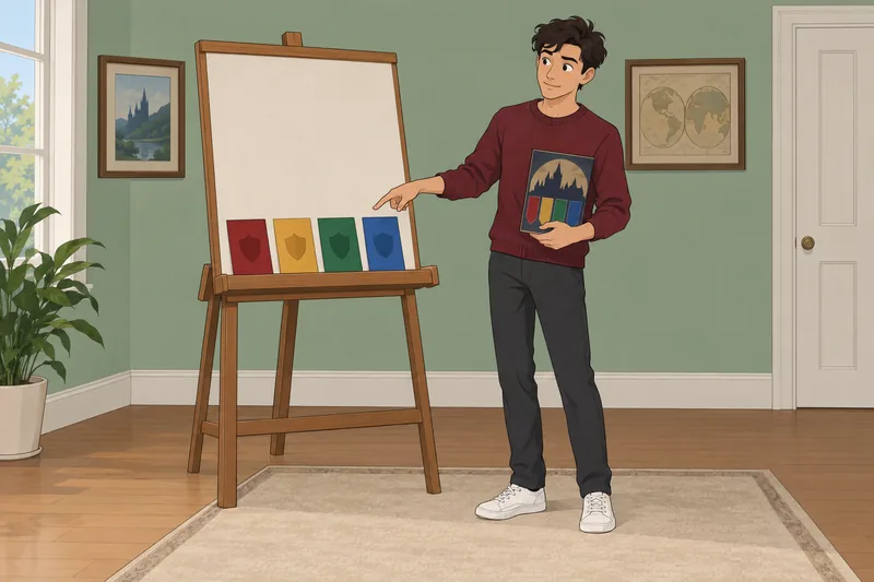 Harry Potter Trivia shows a thoughtful house choice.