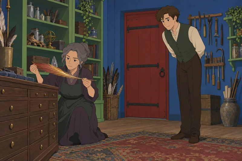 Harry Potter Wand maker smooths an unfinished blank.