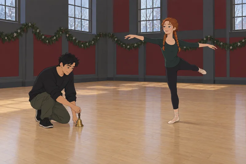 Harry Potter Yule dance practice in progress.