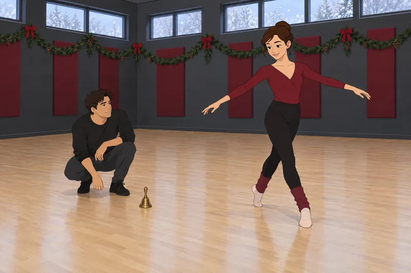 Quiz del Baile ensaya un paso.