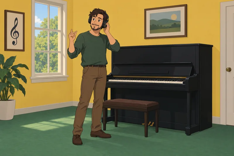 Quiz sobre las canciones junto a un piano.