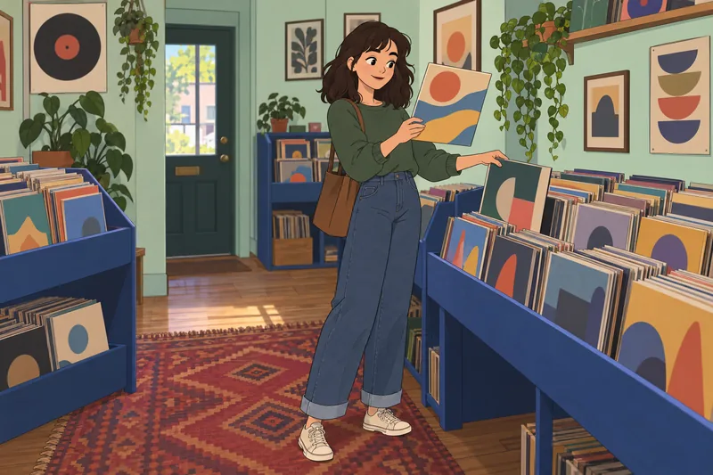 Quiz sobre las canciones en una tienda.