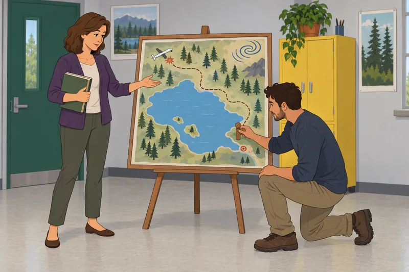 Hatchet Quiz follows compass study in a library.