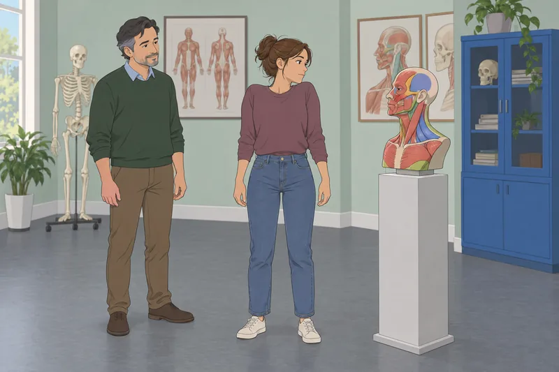 El cuestionario sobre los músculos se practica.