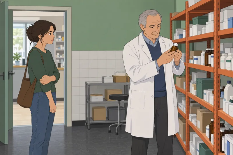 La escala de actitudes observa una decisión farmacéutica.