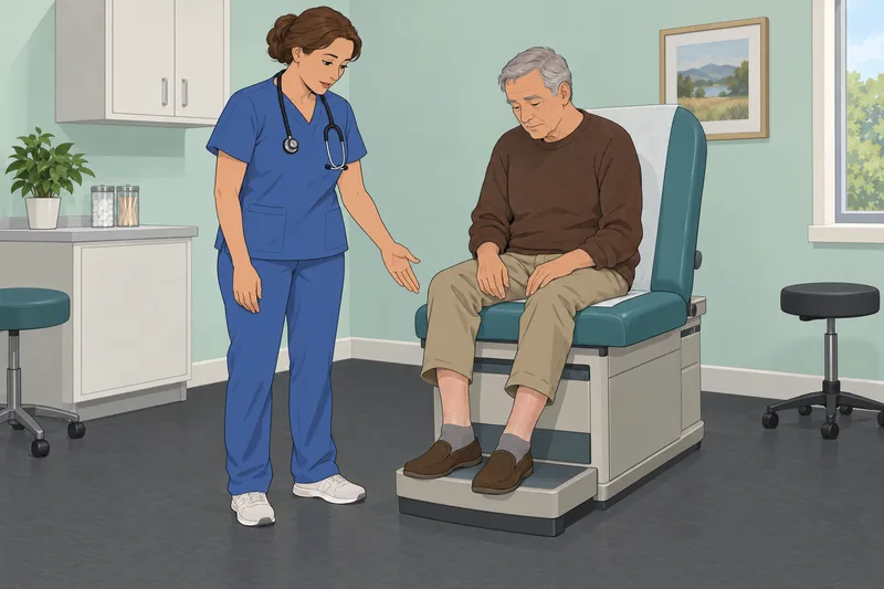 El cuestionario de enfermería muestra una evaluación clínica.