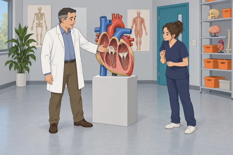 Heart Murmur Quiz shows a heart-model lesson.