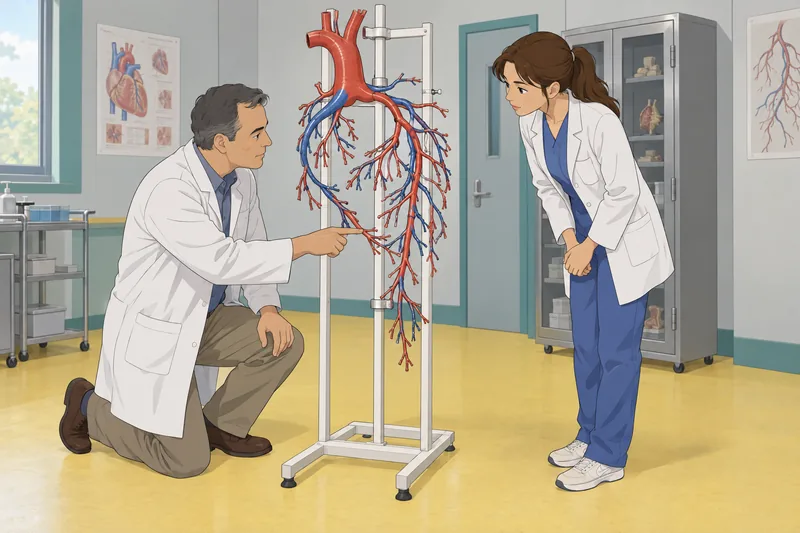 Heart Veins and frames a coronary model.