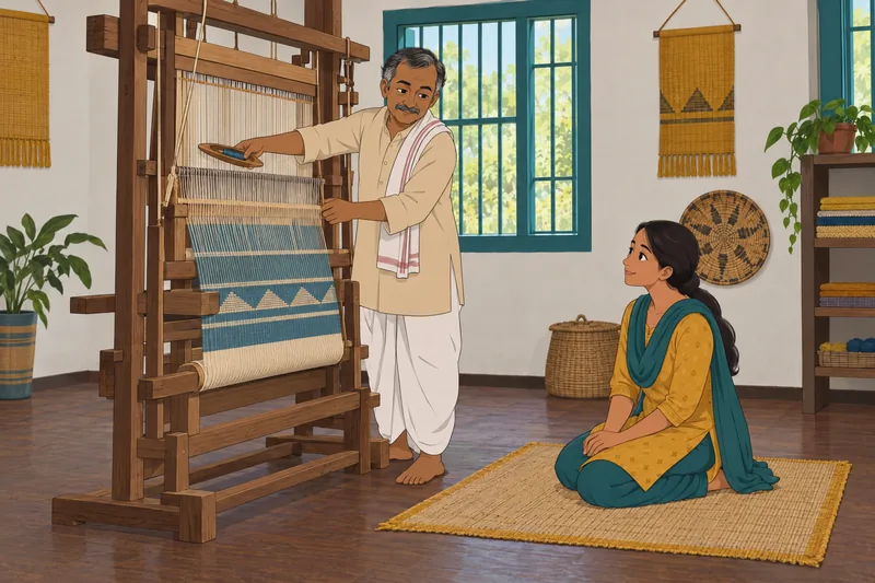 Heritage of India is preserved in a workshop.