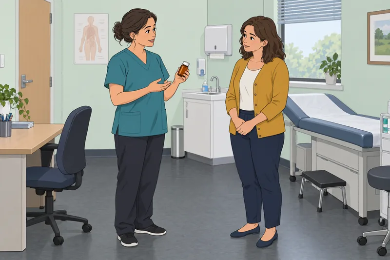 Hers Quiz shows a patient checking progress.