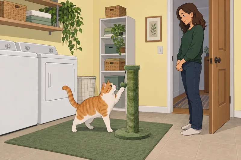 HHHHHMM Scale Quiz records a cat's careful mobility.