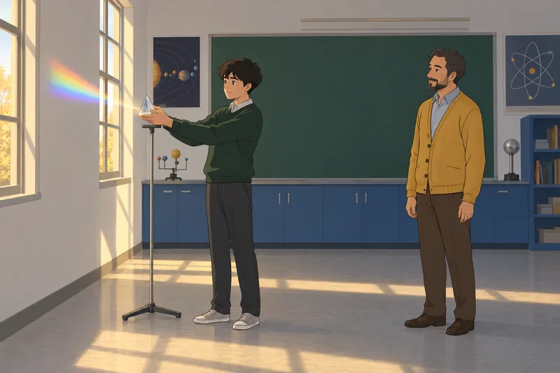 High School Science review in a physics lab.