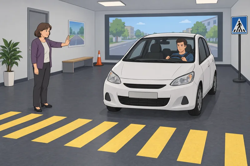 Highway Code Quiz beside a road cone.