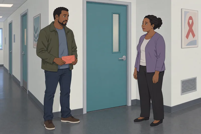 HIV Stigma Scale appears in a clinic.