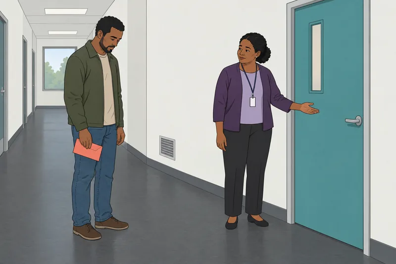 La escena muestra escalas de estigma en clínica.
