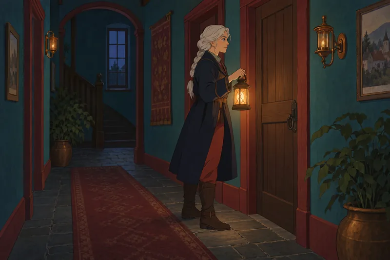 Hobbit Character Quiz: a traveler secures a satchel.
