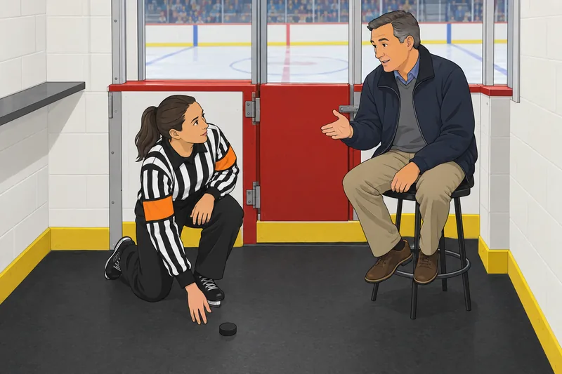 Hockey Slang Quiz features a referee whistle.