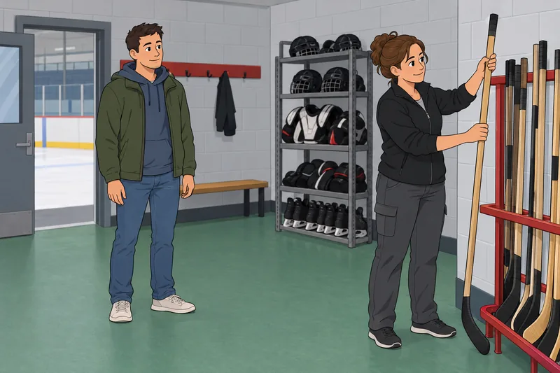 Quiz de jerga muestra una lección de hockey.