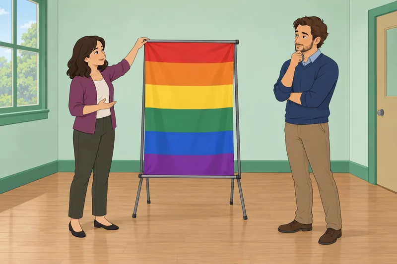 Homophobia Test shows a calm classroom discussion.
