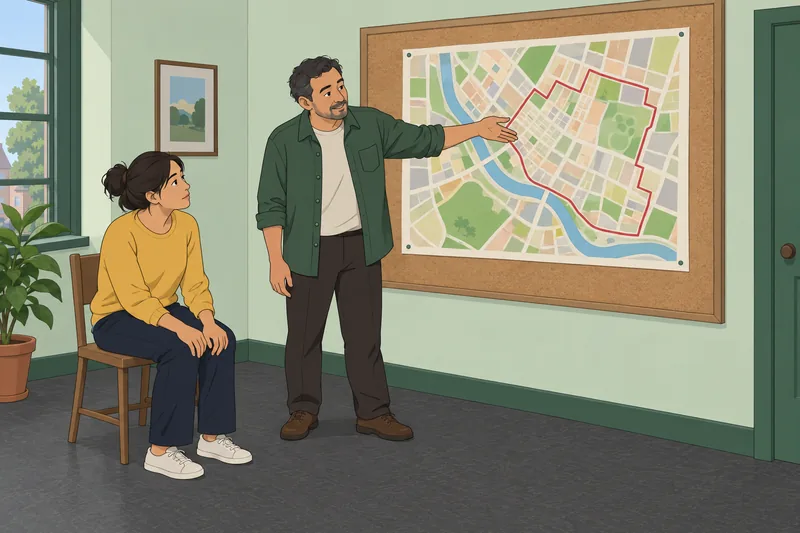 Hood Quiz depicts neighborhood map study.