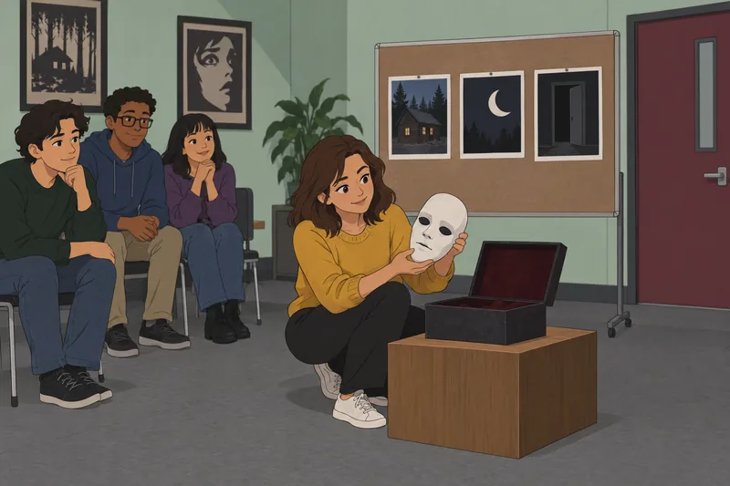 Horror Movie Emoji clues guide a lantern choice.