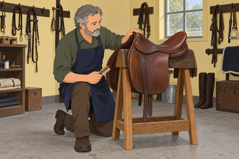 Horse Breed Quiz in a tack-room workshop.