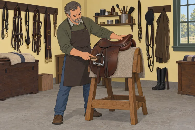 cuestionario sobre razas en un taller de guarnicionería.