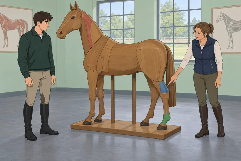 Horse Parts Quiz depicts a calm horse.
