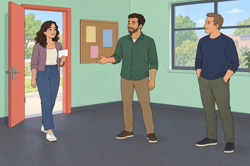 How Do Men notice her calm entrance.