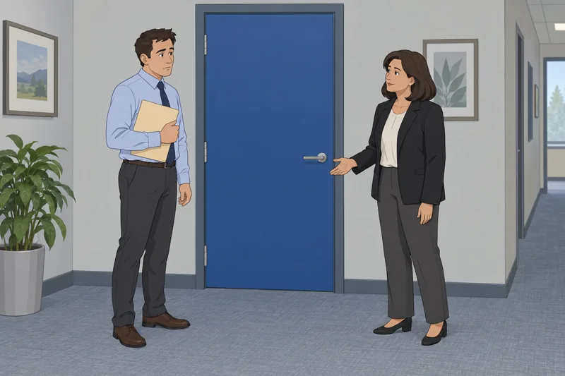 How Do You talk by a closed door?