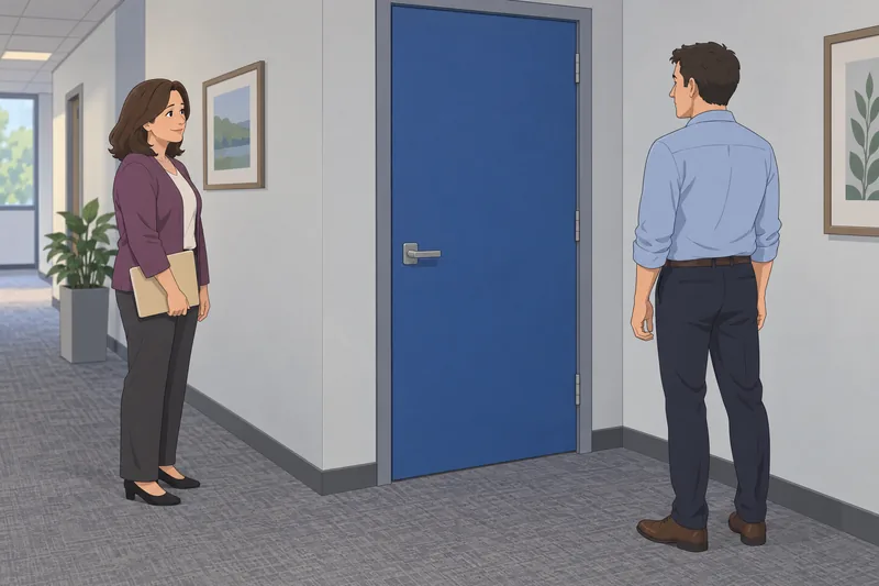 ¿Cómo te sientes junto a una puerta cerrada?