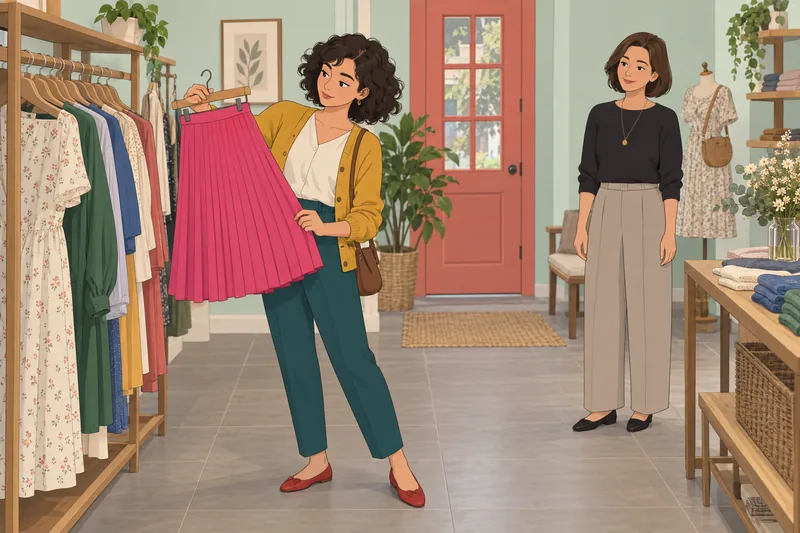 How Girly Am shows a playful scarf choice.