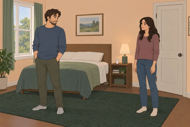 cuestionario ¿Cuánto tiempo: los adultos hablan ante puerta.