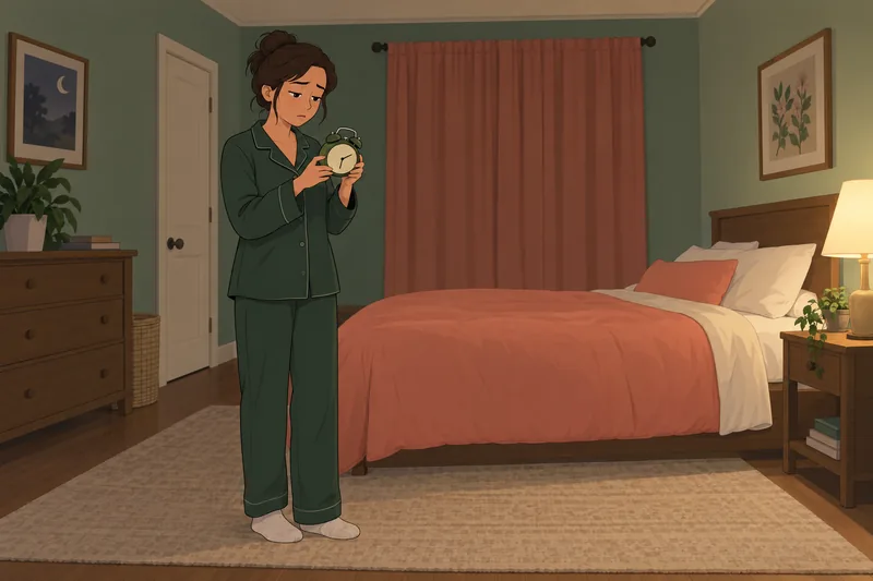 How Many Hours: woman wakes at dawn.