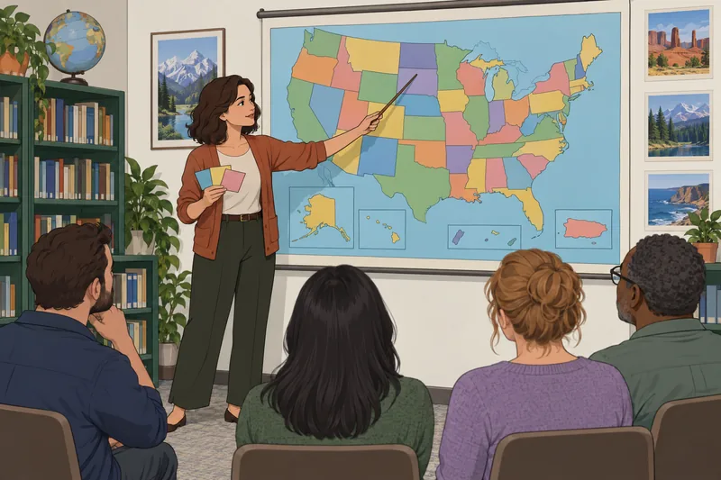 How Many States travelers trace on maps.