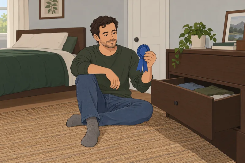 cuestionario ¿Cuánto valgo?: un hombre hace una pausa.