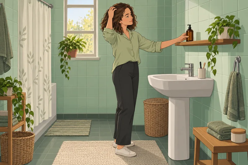 cuestionario ¿Con qué frecuencia? Ella enjuaga el cabello.