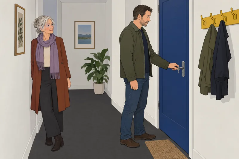 How Old Is hinted by a closed door.